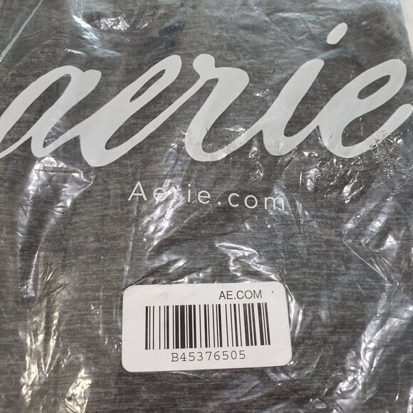 NWT OFFLINE By Aerie The Hugger Jogger Bottom in Speckled charcoal Size S short - Picture 8 of 8
